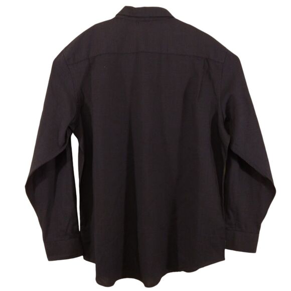 Van Heusen dress shirt mens XL Xlarge 17-17.5 blue polka dot classic fit long sl - Picture 2 of 9